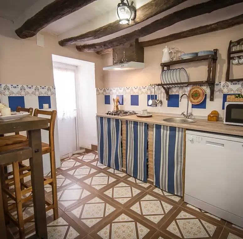 casa rural con cocina