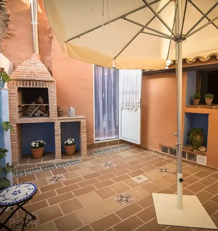 casa rural con barbacoa